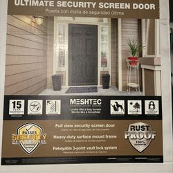 Metal Security Screen Door (36x80 - Bronze)