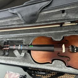 Eastar 3/4 Violin Set with Hard Case, Rosin, Shoulder Rest, Bow, and Extra Strings