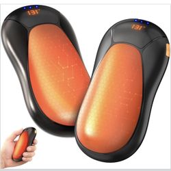 Rechargeable Hand Warmers 2 Pack - 8000mAh Electric Hand Warmers, Instant 2s Heating, 3 Heat Levels with Digital Display, Safe Gift for Men & Women – 