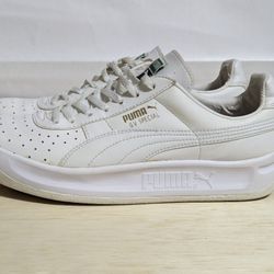 Puma Sneakers Women's Size 7 Low Top White Leather 