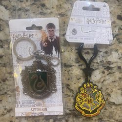 2 New Harry Potter Keychains, Slytherin