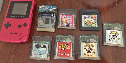 Gameboy color with 7 games