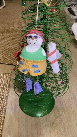 Ornament - Beach Guy Snowtime Ornament - NEW - Figi Graphics Inc. TR-SKF-60. New In original Box. Can Be Hung Or Sit On A Table, Etc.