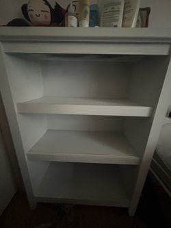 White open dresser