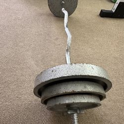 Lifting Bar With Weights