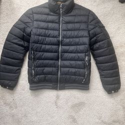 SUPERDRY Black Puffer jacket (Size XL)