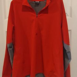 Nike Red Pullover Windbreaker Jacket Size L