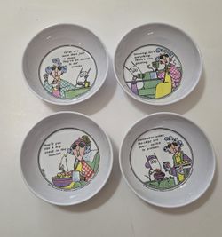 Vintage Set Of 4 Maxine Melamine Cereal Bowls