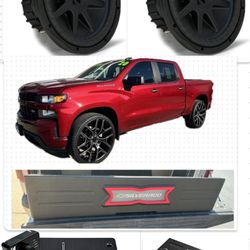 Chevy Silverado 2019-2024 Crew Cabs NEW POWERFUL KICKER BASS PACKAGE INSTALLED 