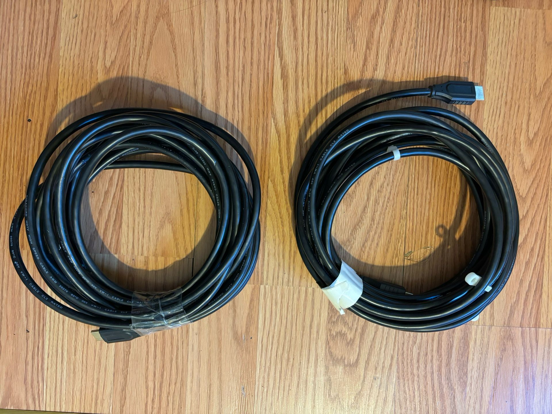 2 15-20ft HDMI cords