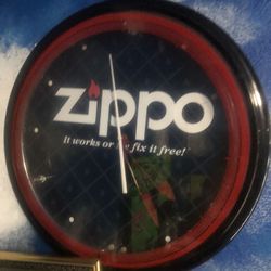 Zippo Neon Wall Clock 