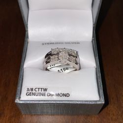 Forever bride 3/8 cttw genuine diamond ring size 7