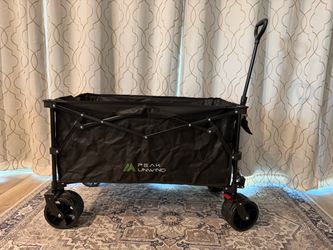 New Collapsible Heavy Duty Beach Wagons carts Foldable with Big Wheels