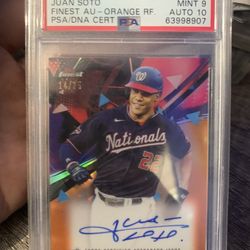 Baseball Card 2021 Juan Soto Orange Refractor Auto
