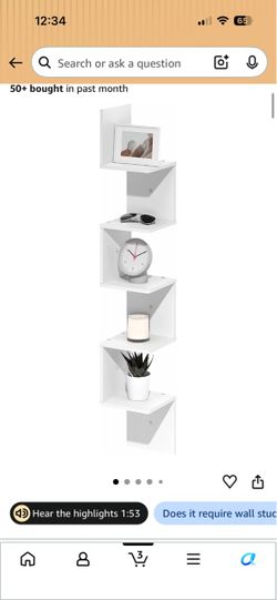 Floating White Shelf