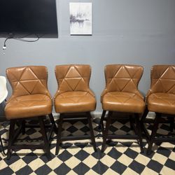 Set Of 4, 26”H. Counter Height Stools 