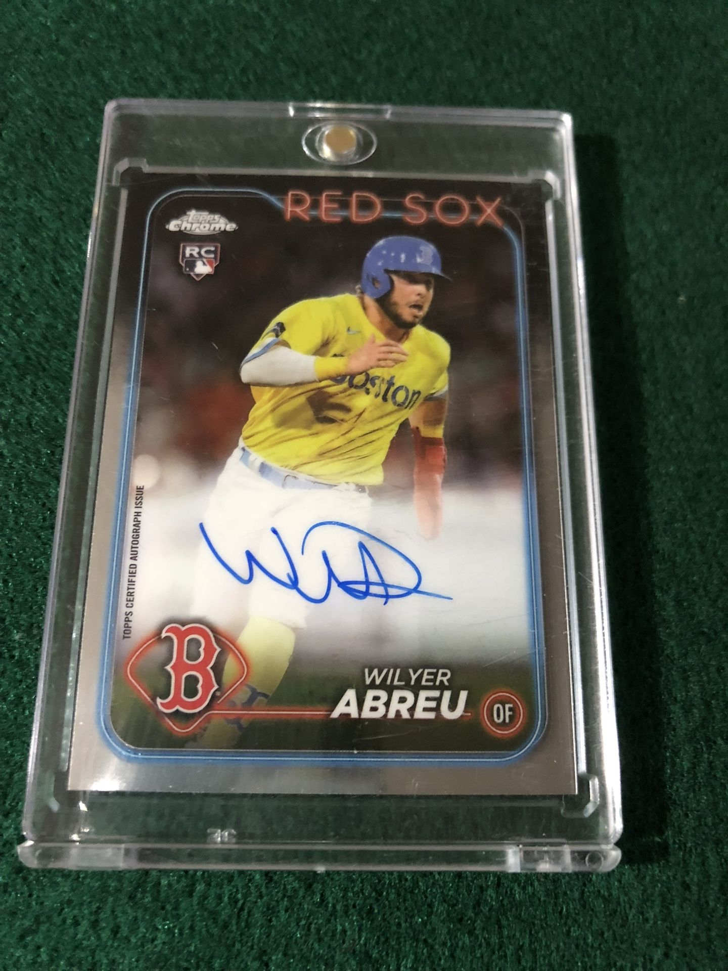 Wilyer Abreu Rookie Card Chrome Auto