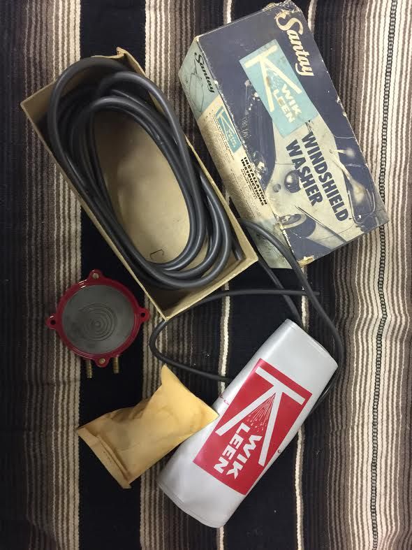 1950s Kwik windshield washer kit NOS... Chevrolet, GM, Ford