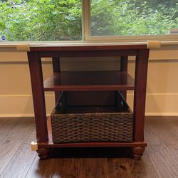 Solid Strand Woven Bamboo End/Side Table 