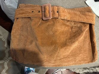 Free The People Corduroy Skirt 18in Withe  13in Long Rust Color Size 14