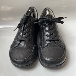 Finn Comfort Ikebukuro Leather Sneakers Shoes Womens Size 6 Black  