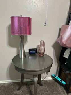 Small single silver table