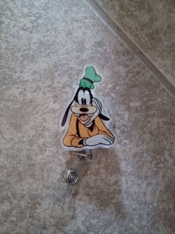 Disney Goofy Retractable Badge Reel ID Holder