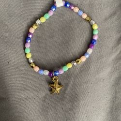 Colorful Bracelet Starfish Charm For Little Children Wrist. Handmade “Pay Cash Only”