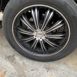 20" Dcenti D909 Wheel 🔥 20X8.5 +25 6X139.7 🔥78.1 Black Machined Rim ✅ Last⓵🔻⌛