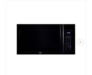 Over-the-Range Microwave with 2-Speed Vent Fan and LED Lighting, Black