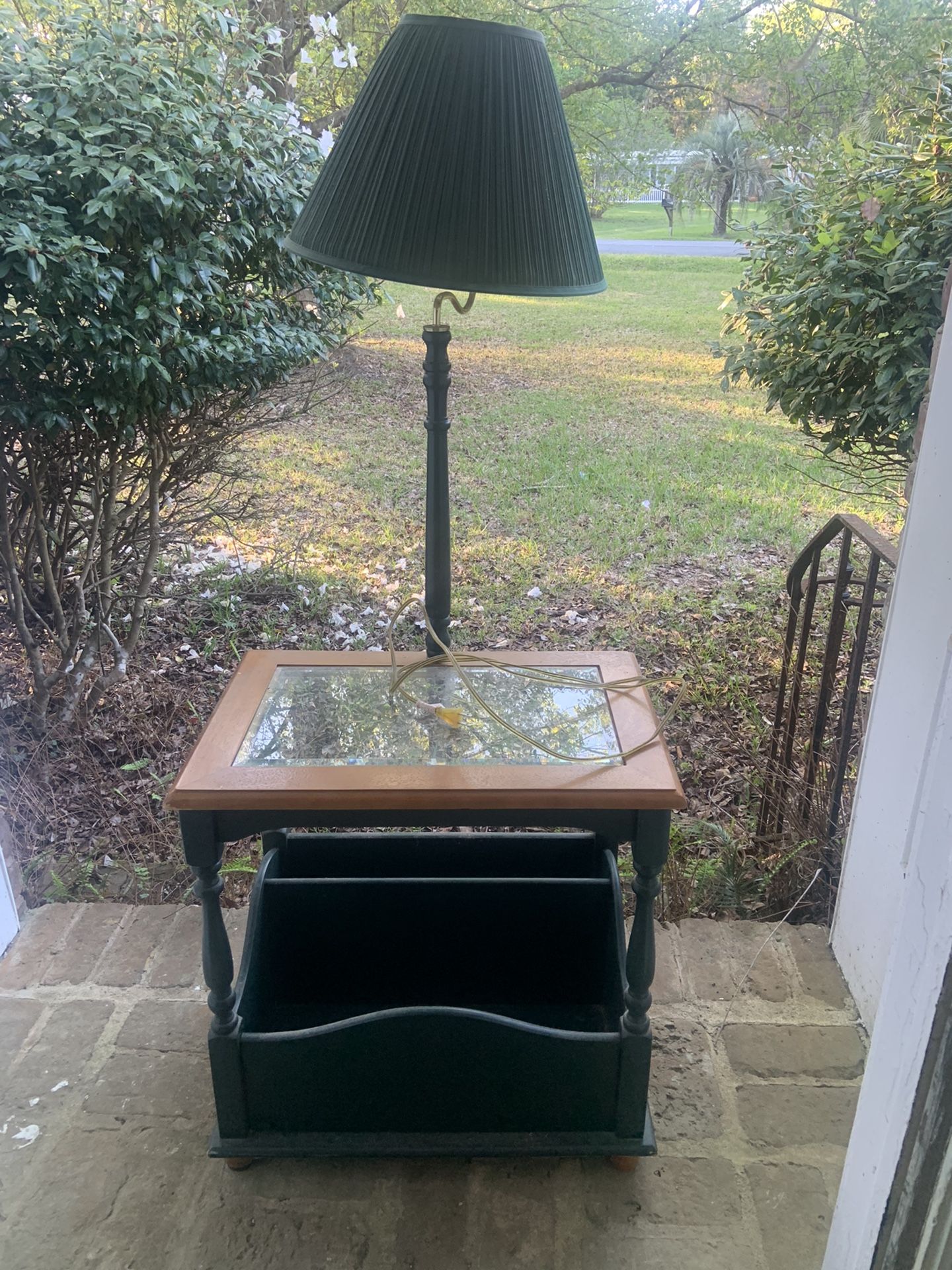 Lamp and Magazine Rack