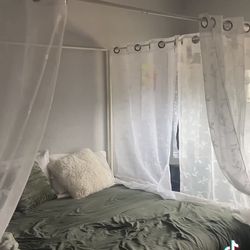 Bed Frame With Canopy Poles