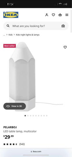 IKEA kids lamp/ LED table lamp