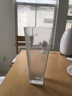 LSA glass Vase 15 inches x 6 inches