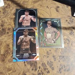 Stipe Miocic 2024 Topps Chrome 3 Card Lot Ufc