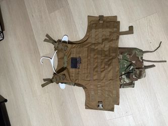 Plate carrier with camo pants