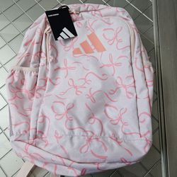 Adidas Classic Backpack Pink Bow Print