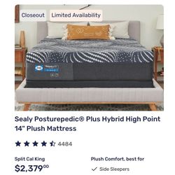 Sealy Posturepedic Split Cal King (2 Twin XL)