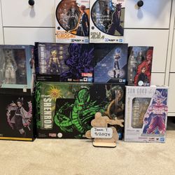 Assorted S.H. Figuarts and Figmas for Sale (individual Pricing in Post)