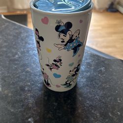 Disney Minnie’s Mouse Hearts Insulated  Ceramic Mug