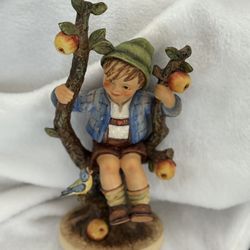 Large, 10.25" Tall Hummel, #142/V, Apple Tree Boy, TMK-6