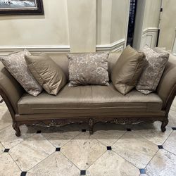 Traditional Brown Couch