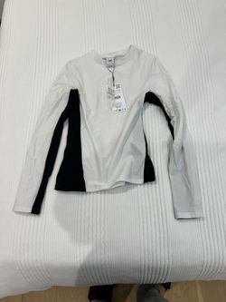 Zara Womens Black and White Thermolite Ski Liner Shirt Small