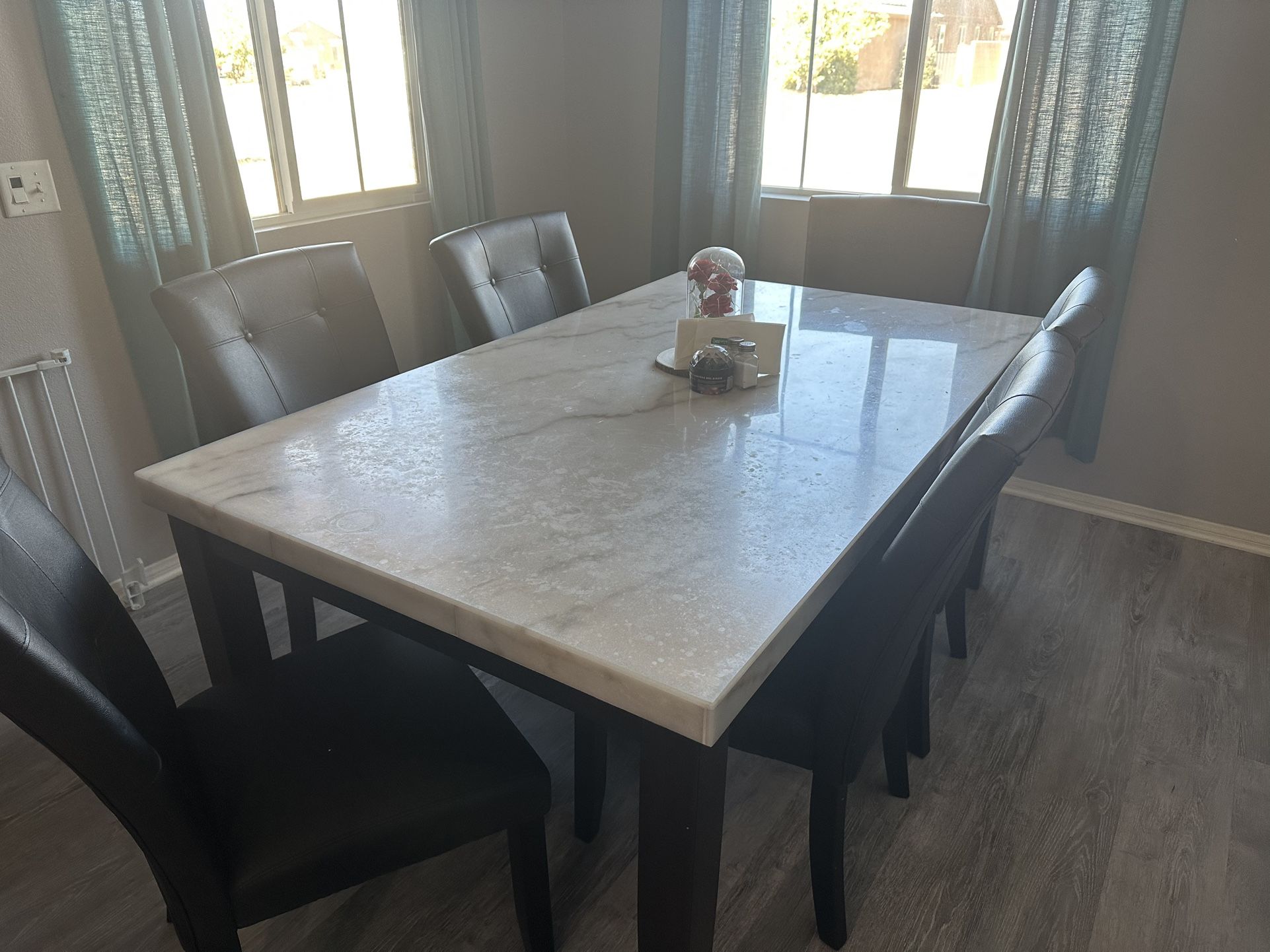 Marble Table With Chair Set