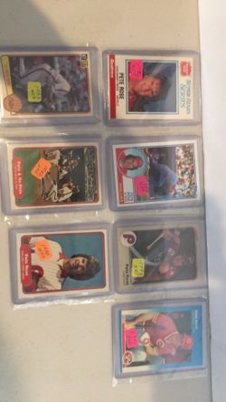 7 Pete Rose cards