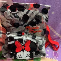 Minnie Mouse Clear Plastic Vinyl Backpack Purse Girls Carry Bag