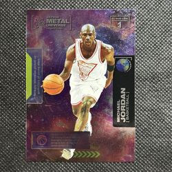 Michael Jordan 2021 SkyBox Metal Universe Champions #1 Chicago Bulls GOAT