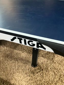 Stiga Professional Ping Pong Table on rollers