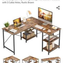 Bestier 86.6" Double Desk - 3 Configurations