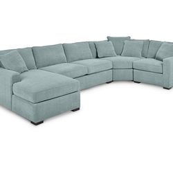 Radley 4-Pc. Fabric Chaise Sectional Sofa with Wedge Piece, Created